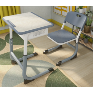 Exclusive Customization Natural Material Engineering Structural Adjustable Students Desks and Chairs