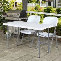 wholesale plastic ring buckle folding tables for outdoor practical camping hiking lightweight modern courtyard use